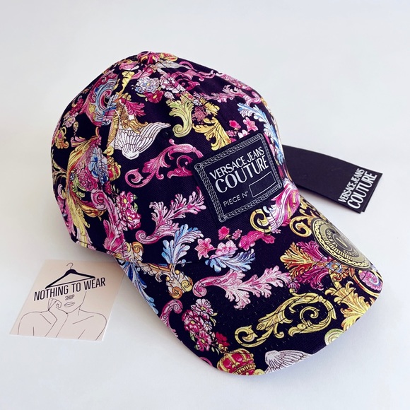 Versace Accessories - ⭕️ VERSACE JEANS Cap Hat Black Multi Versailles